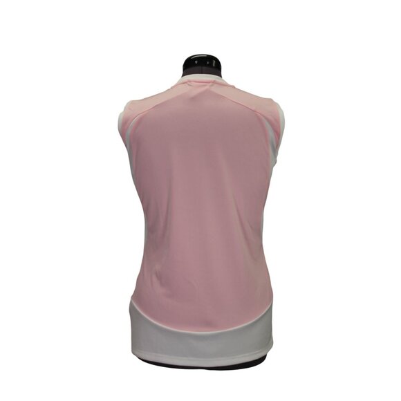 ADIDAS Climalite Golf‎ Shirt Women’s Size Medium Colorblock Performance Sample - Picture 3 of 11